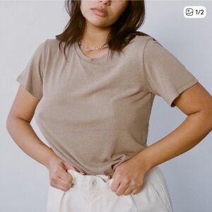 Ozma of California Classic Tee in Twig Heather